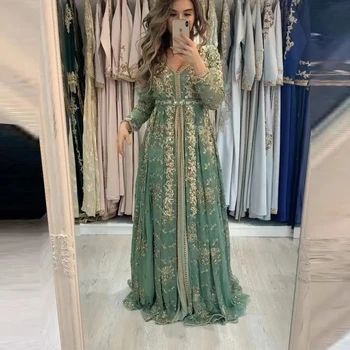2023 Marokkó Kaftan Formlega Kvöld Kjóla Blúndur Þess arabíska Múslima Sérstakt Tilefni Kjóla платье для свадебной вечери
