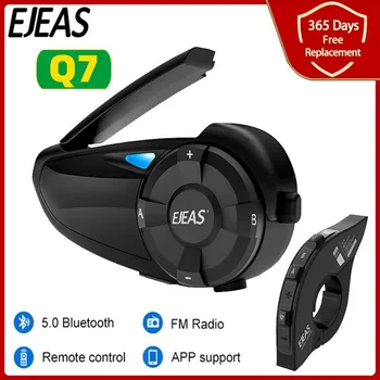EJEAS Q7 Quick7 Bluetooth 5.1 Fljótt Par Vatnsheldur Mótorhjól Kallkerfi Hjálm Heyrnartól Upp til 7 Reiðmenn Þráðlaust Interphone