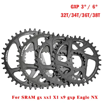 GXP Chainring Fara dentada de bicicleta gxp , coroa dentada de hjóli de montanha 32t/34t/36t/38t