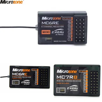 MicroZone MC6RE MC7RB MC6RE Lítill Móttakara 6CH fyrir MicroZone MC6C 2,4 G 6CH stjórnandi sendandi fyrir RC Flugvél Flaug