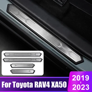 Fyrir Toyota RAV4 XA50 2019 2020 2021 2022 2023 RAV 4 Blendingur bílhurðina Gluggasylluna Disk Verndari Ná Velkomin Hjólað Snyrta Fylgihlutir