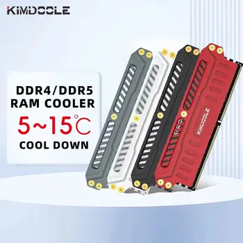 Kimdoole DDR4/DDR5 Ál Minni RAM Kaldari, Kæling Kit 2pcs,Innfæddur að Kæla Vesti í TÖLVU RAM GERÐU TÖLVU Leikur Utanyfirföt