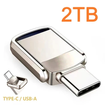 Upprunalegu U Diskur 2TB 1TB 512GB USB 3.1 Tegund-C Tengi Farsíma Þinni Gagnkvæm Sending Færanlega USB Minni Millistykkið